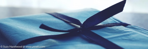 Geschenk Blau