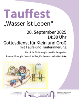 Flyer Tauffest 2025