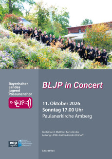 Plakat des Konzerts des BLJP