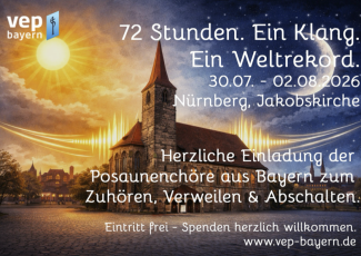 Weltrekordversuch der Posaunenchöre