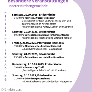Termine Herbst 2025