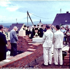 Grundsteinlegung Friedenskirche 1965